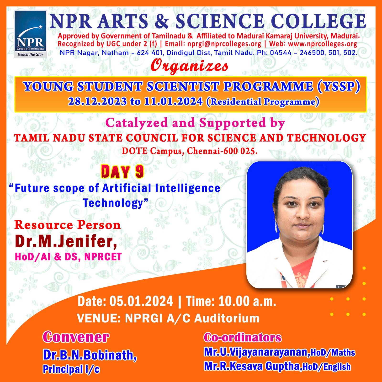 Guest Lecture On Future Scope Of Artificial Intelligence Technology Npr Arts And Science College Guest Lecture On Future Scope Of Artificial Intelligence Technology Npr Arts And Science College