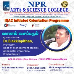 Day – 7 | Orientation Program | Motivational Speech Day – 7 | Orientation Program | Motivational Speech
